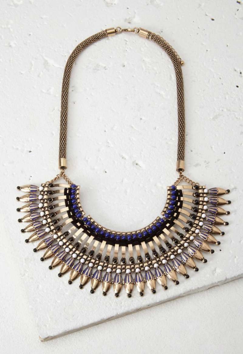 statement necklace, gold necklace, forever21 necklace