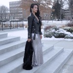 faux fur, zara, sequin skirt, moto jacket, leather, new years eve look, glamour, glamorous