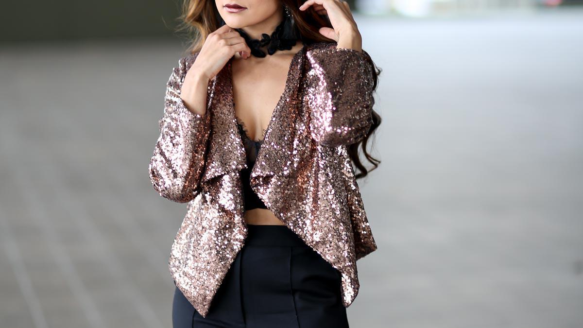 How To Wear A Sequins Blazer